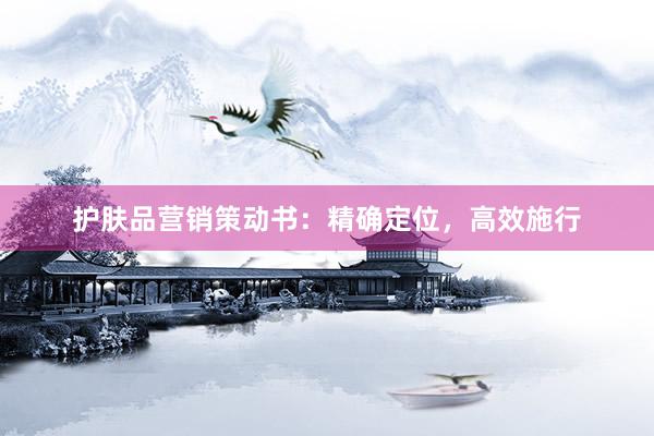 护肤品营销策动书:精确定位,高效施行